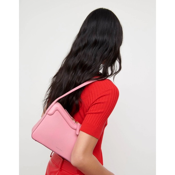 Mansur Gavriel $545 M Frame Baguette NWT Flamingo Pink - Picture 5 of 10